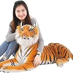 Tickles Tiger Soft Stuffed Plush Animal Toy for Kids Birthday Gift (Color: Brown; Size: 60 cm)-picture-29