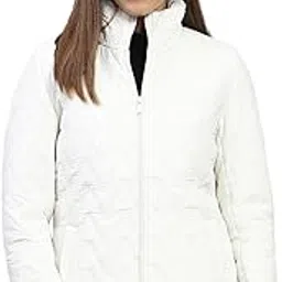 monte carlo Womens Embroidered White Mock Neck Full Sleeve Jacket-picture-19