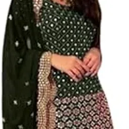 clothlemon Heavy Mirror Work Style Sahara Garara Plazzo EXCLUSIVE WOMENS GARARA SUITS New Fancy Garara Georgette 9mm Heavy sequence Work Wear Suit Like Garara suit |-picture-27