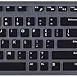 FACTOTECH Keyboard Cover Skins Compatible with Dell KM636 KB216 Wired Keyboard & Dell Optiplex 5250 3050 3240 5460 7450 7050 & Dell Inspiron AIO 3475/3670/3477 All-in one Desktop -Black-image-8