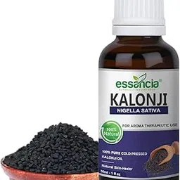 Essancia Potent Kalonji Oil for Immunity & General Health, 100% Pure & Natural, Cold Pressed, Unrefined Therapeutic Grade (30ml)-picture-56