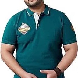 bigbanana Plus Size Men's Regular Fit Solid Polo Tshirt-picture-28