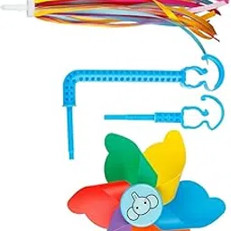 ATORSE Bicycle Windmill Unique Scooter Toy Spins Automatically for Tricycle Scooter Elephant with Ribbon-picture-48