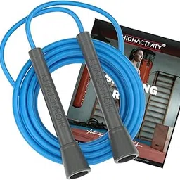 Skipping Rope for Men and Women Jumping Rope With Adjustable Height Speed Skipping Rope for Exercise, Gym, Sports Fitness Adjustable Jump Rope (Cool Blue)-image-33