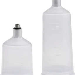 club bollywood Club Bollywood®36.8Ml & 20.3Ml PVC Paint Pot for Gravity Manual Mini Spray Paint Cup Pot Spray Work Airbrush Accessories|||• |2 Pieces Spray Paint Cups-picture-47