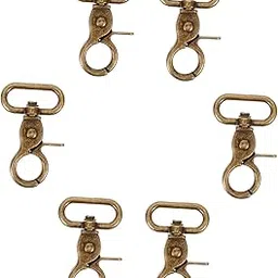 KALLORY 6pcs Zinc Alloy Swivel Trigger Snap Hooks Heavy Duty Clasp Hooks for Bag Making DIY Fasteners Metal Crab Clasps Fabric Fasteners-image-22