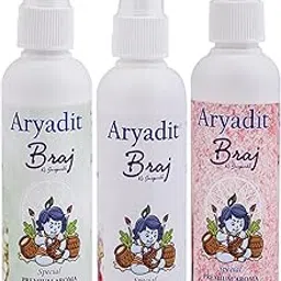 Aryadit Mogra Vrindavan Flower Gulab Perfume and Attar for Krishan Ji | Radhe Rani Vrindavan Pack Of 3-300ML-picture-14