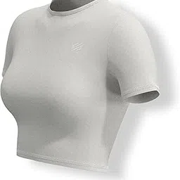 Sfytt Women Gym Crop Top Athletic Yoga Short Sleeve Fitness Tight Tee Outdoor Workout Cropped Tank Tops-picture-16