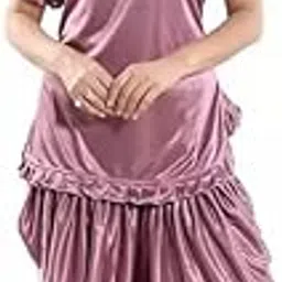Women Satin Dhoti Kurta Night Suit Patiala-Style Kurta Set Nightwear Sleepwear for Comfortable Relaxation, Lounge and Sleep (2 Pcs)-picture-42