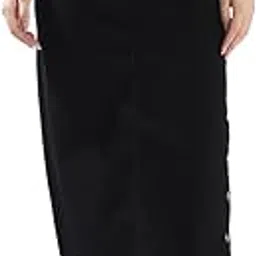 hubberholme Women Washed Pencil Midi High-Rise Straight Denim Skirts-picture-13