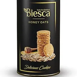Biesca Natural Honey Oats Cookies 185g, Premium Handmade Biscuit with Whole Grain, Jumbo Oats, Honey, No Maida, No Preservatives, Eggless-picture-28