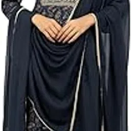 Poshpinz Women’s Cotton Printed Straight Kurta Set with Pant and Dupatta – Navy Blue Ethnic Suit Set for Festive & Casual Wear-picture-36