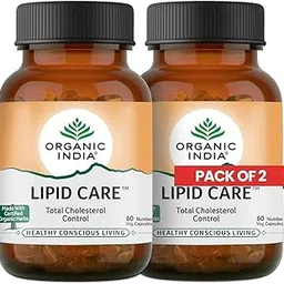 A TATA Product - Organic India Lipid Care - 60 Veg Capsules (Pack of 2) , Helps In Normal Cholesterol Levels & Lipid Levels, Lower Heart Rate & Blood Pressure, Naturally Rich In Antioxidants, GMP & NPOP Certified-picture-12