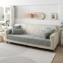 HOKIPO Premium Chenille Sofa Cover Mat, 3 Seater Grey (NEW-AR-5148-GRY)-picture-31