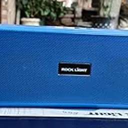 Rock Light Portable Bluetooth Speaker, Blue, Wireless Music Player with Control Buttons, Compact Design, USB Charging-image-13