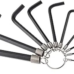 Groz 10 pc Allen Hex Key Tool Set for Garages, Workshops, Industries, DIYs, etc. | Durable Chrome Vanadium Steel | METRIC | Compact, Easy To Carry, Various Sizes | ALN/HX-HX/10/GRZ-picture-13