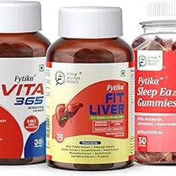 Fytika Vita 365-30 Tablets + Fit Liver - 30 Tablets + Sleep Eazzz, Sleep Gummies - 30 Gummies, Combo (Pack of 3)-image-14