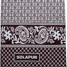 Mayur Solapur Chaddar 100% Cotton Dailyuse Single Bed Blanket Pack of 1 Purple image 1