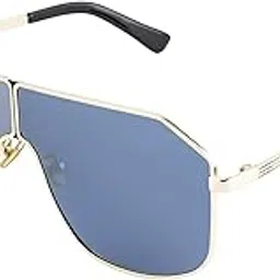 velocity studio Velocity Polarized UV Protective Stylish Blue Aviator Shape Sunglasses For Men-picture-52