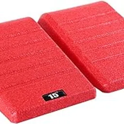 2Pcs Squat Wedge Block Gym Leg Stretching Black Foot Stretcher Balance Board Red-image-7