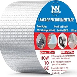 Waterproof Tape Super Strong Adhesive Permanent Repair Roof Water Leakage Solution Rubber Foil Suitable for Roof Leak, Surface Crack, Window Sill Gap, Boat Sealing, Tank Leak (100mm*10m)-picture-31