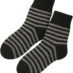 zvany Hand Knitted Wool Socks for Women – Warm Winter Woolen Socks | Soft, Cozy, Stretchable & Breathable | Handmade by Rural Women – Assorted (Pack of 1)-picture-32