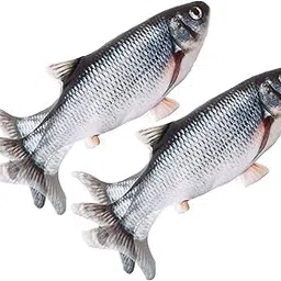 24x7 eMall 2 Pcs Jumping Electric Fish Cat Toys for Kittens, Wagging Fish Tail Toy, Cat Plush Toy,Cat Toy,Catnip Toy-picture-10