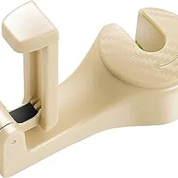 Sakuun 2023 Upgraded Car Seat Hooks 1 Pack - 360° Rotation Hidden Hangers - Keep Your Car Tidy and Organized for Phone, Purse, Grocery Bag & Handbag Beige-picture-50