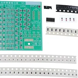 HEAVENGLOW SMD SMT Component Welding Practice Board | Soldering Practice DIY Kit for Electronics Beginners | Portable PCB Training Board with Test Points & Circular Light Circuit-picture-26