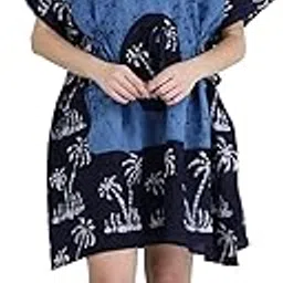 ukal Cotton Summer Comfy Short Nighty Maxi Kaftan Loungewear for Women's & Girl's (Multi-Color)-picture-22