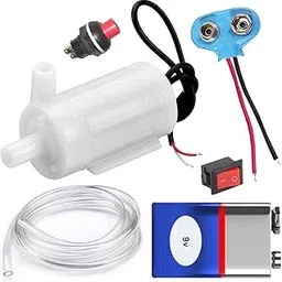 SP Electron Waterproof Mini water Project DC Pump 3-9v complete kit with Switch, 9v and pipe-picture-12