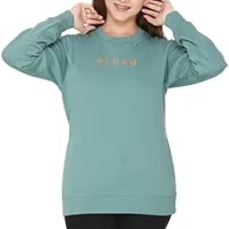 plush Winter Sweatshirt for Women | Girls Round Neck Full Sleeve Sweatshirts (SW-201)-picture-21
