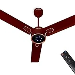 INALSA BLDC Ceiling Fan 1200mm Aero Swift Luxe|Designer Fan with Remote Control Timer/Boost Mode|BEE 5 Star Rated Energy Efficient|Low Noise|Ultra High Speed|LED Indicator|3 Yr Warranty on Motor,Brown-picture-34