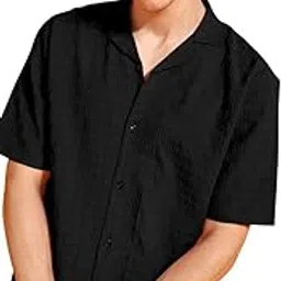 oquent Men's Casual Button Down Shirts Short Sleeve chex Shirt Fashion Textured-picture-21