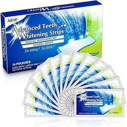 YELURI PRODUCTS® Advanced Teeth Whitening Strips – Enamel Safe, Removes Stains, Whitens Teeth in 14 Days, Dental Care Kit 14 Pouches-picture-52