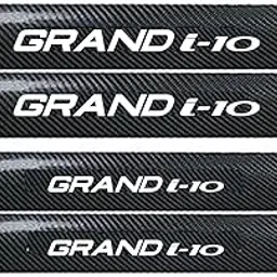 Vitior® Automobile Carbon Door Sill Protector Grand I-10, Set of 4, Anti-Scratch Protection Wrap Film Self-Adhesive Tape-picture-68