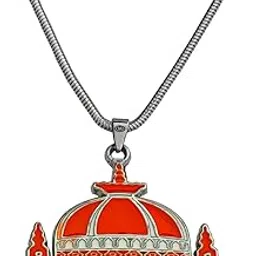 m men style Muslim Mosque Locket Muslim Gift Islamic Allah Jewelry Multicolour Zinc Metal Pendant for Men and Women-picture-27