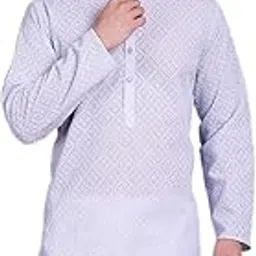 jompers Men's Chikankari Embroider Kurtas-picture-16