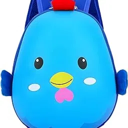 BEMBIKA Kindergarten Cute Cartoon Kids School Bag for Boys and Girls, Toddler Preschool Plush Travel Schoolbag, Perfect Book Bag, Casual Backpack for Kids � (Eggshell Cute Bird Blue - 3D)-image-2