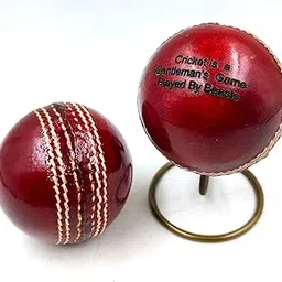 Personalized Leather Ball (Red), Standard Size 1Pc Your Text on Ball with Metal Display Stand-image-17