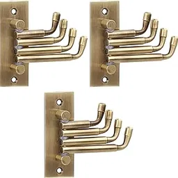 DOCOSS -Pack of 3-Stainless Steel Flexible Hooks Antique Brass Cloth Hanger Wall Hooks for Clothes Bathroom Door Robe Hooks for Hanging Keys,Cloth,Towel Steel Hook-image-27