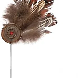 peluche Ravishing Floral Grey Brooch/Lapel Pin For Men-picture-32
