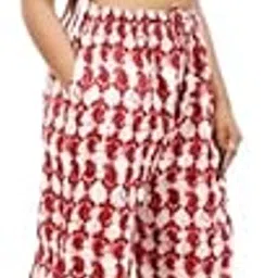 Shri Ganesh Impex Women's Relaxed Fit Palazzo Size M to XXL Adjustable Regular Fit Palazzo(Pack of 1) Multicolour-picture-55