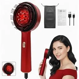 Premium Head Scalp Electric Massager 2 in 1 Hair Oil Applicator Comb | IPX7 Waterproof Portable Massager Brush | Hair Growth & Stress Relief Scalp Care-image-37