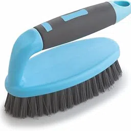 TORO Tile Scrubber Plastic Brush | Ideal for Bathroom, Kitchen, Sink and Floor Tile Cleaning Tool with Flexible Bristles and Sturdy Grip Handle, Pack of 1, Blue & Black-picture-13