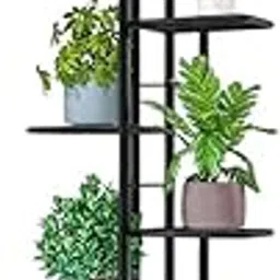 MetalTouch Folding Metal Plant Stand Indoor 8 Tier 9 Potted with Gardening Tools and Gloves, Multiple Flower Pot Holder Display Rack for Patio, Garden, Balcony, Living Room (Black)-picture-10
