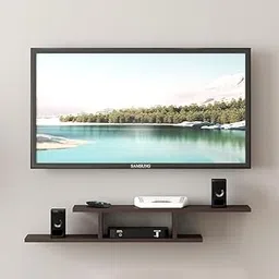 VOLDMART Wall Mounted Floating TV Stand and Shelves for Home, DIY Assembly, Fits Screens Up to 65 Inches-picture-17