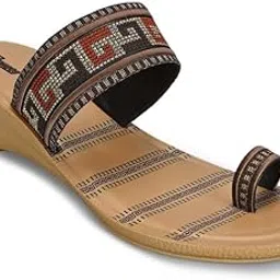 paragon PUK7009L Women's Sandals | Stylish Slip on Flats with Cushioned Soles | Trendy Lightweight Durable & Comfortable Fashion Slippers for Outdoor Use-picture-38