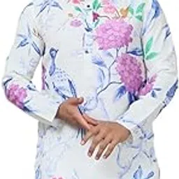 jompers Men's Animal Printed Pure Cotton Straight Kurtas-picture-25