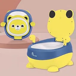 R for Rabbit Tiny Tots Panda Potty Training Seat for Baby Ergonomic Backrest with Sturdy Grip Handle for New Born Babies/Infant/Kids Weight Up to 25Kg 6 to 48 Months (Yellow Blue)-image-25
